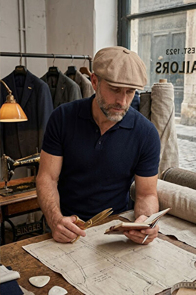 Ritagarcia Men's Linen Peaky Blinders Cap - Summer Cotton Newsboy Hat