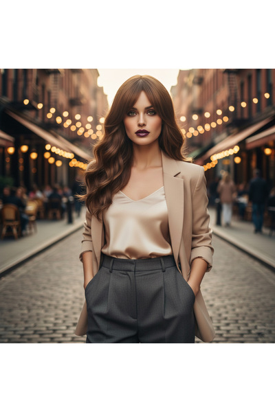 BilfolD شعر مستعار متوسط الطول من الألياف الاصطناعية من دالي بيرشيمي / لون كه...