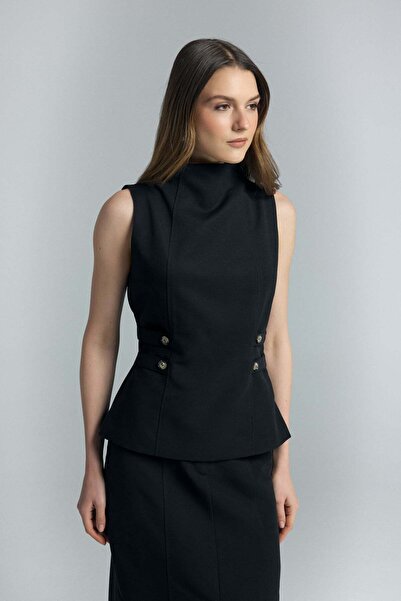 Sateen Μπλούζα Jessi - Μαύρη