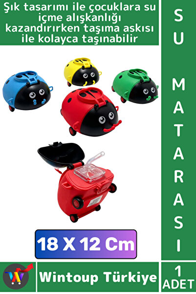 Wintoup #SuMatarası Ofis Okul Çocuk Su İçme Alışkanlığı Şık Uğur Böceği Tasar...