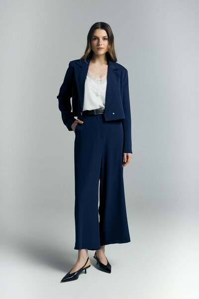 Sateen Παντελόνι Μάρι - Ναυτικό μπλε