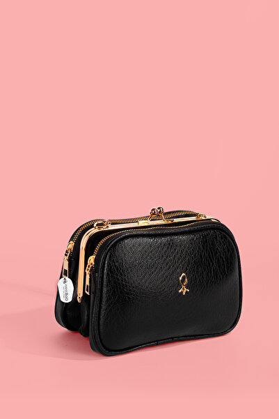 westbag Γυναικεία δερμάτινη τσάντα χιαστί με 4 θήκες και πολλαπλά διαμερίσματ...