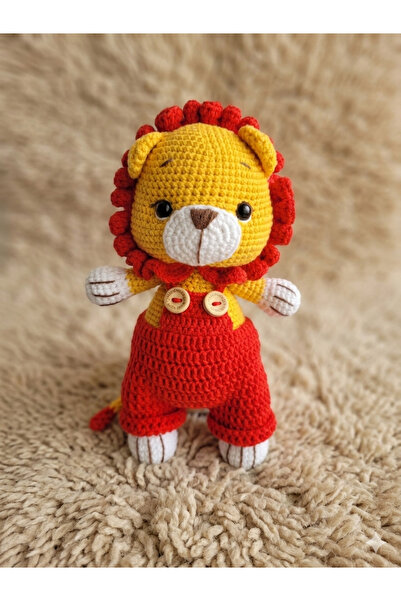 Zey's Amigurumi Amigurumi Galatasaraylı Aslan Uyku Arkadaşı