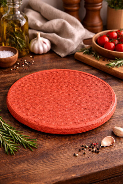 ASLI Handmade Decorative Presentation Plate 26X26 cm Unbreakable Rustic Servi...