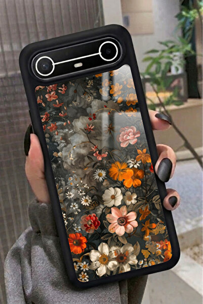 TECNO Spark Slim 5G Uyumlu Karışık Çiçek Tasarımlı Glossy Premium Kılıf