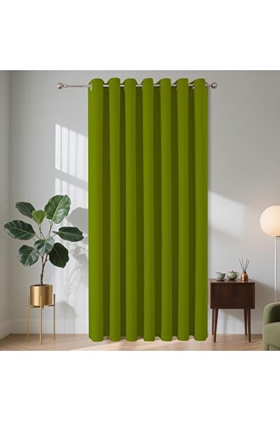 JOYDECO Blackout curtain 150x195 cm made of polyester, opaque, with metal rin...