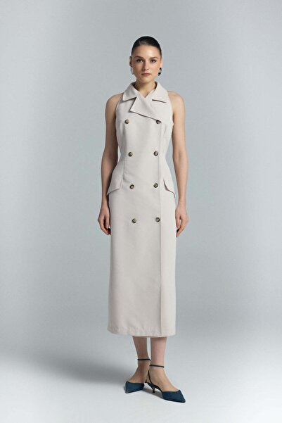 Sateen Φόρεμα Jessi - Μπεζ