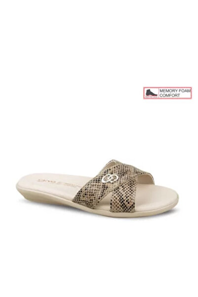 Ceyo 9827-8ı شبشب نسائي بيج لتقويم العظام