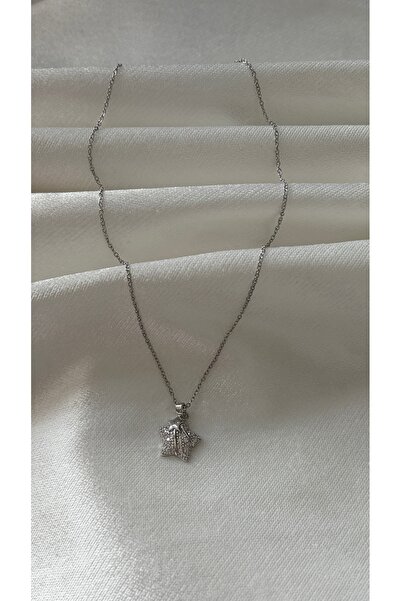 Ezremu Store Yıldız Figürlü Silver Çelik Kolye