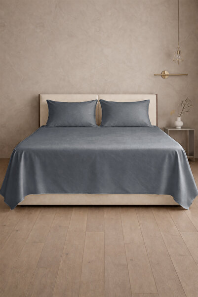 First Choice 100% Βαμβακερό Σατέν 200 TC (80 Κλωστές) Σετ Επίπεδων Σεντονιών ...