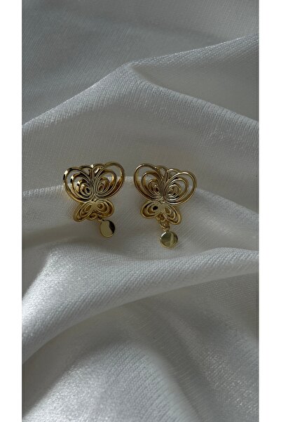 Ezremu Store Masumiyet Müzesi Çelik Gold Füsun Küpesi