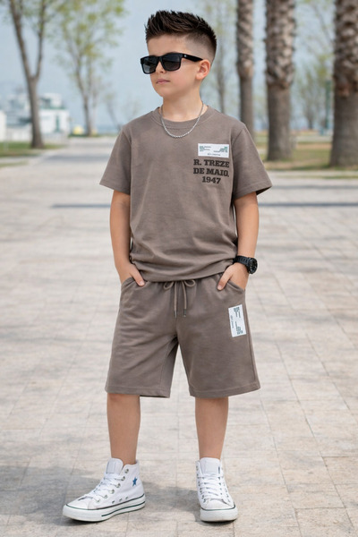 KOKOŞ BEBEK Boy's Style Shorts Set - Age 7/15 - 31687