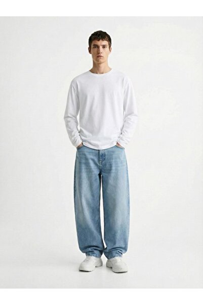 Ltb Базов бял суичър