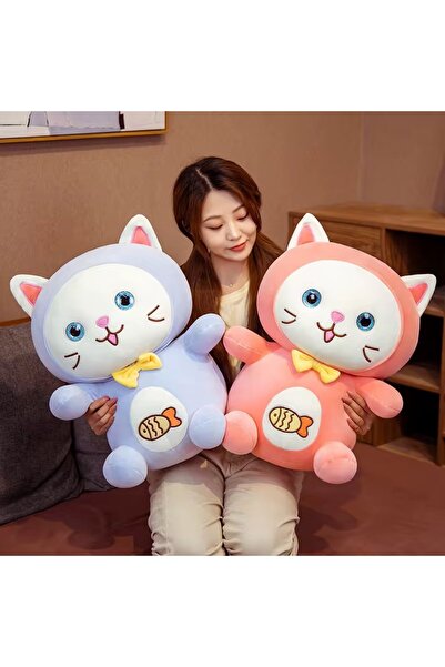 tm tech marketi Sevimli kedi peluş uyunacak uyku arkadaşı