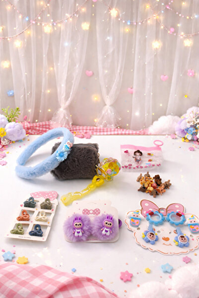 KZNovaStyle Kawaii Bag Accessories Set – Cute Charm, Buckle, and Keychain Set...