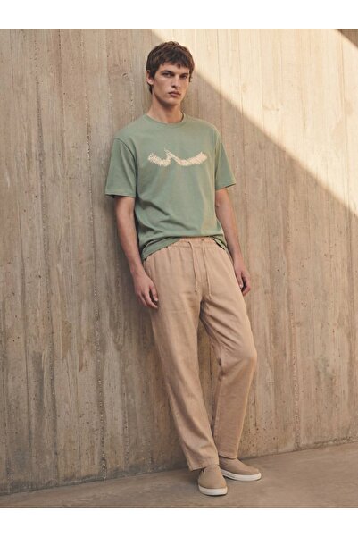 Ltb Logo Printed Green T-Shirt