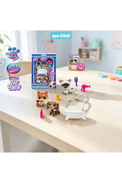 Sunman Littlest Pet Shop Minis Minis Spa Day Figure Set