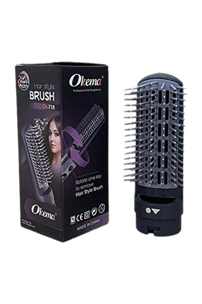 Okima فرشاة تصفيف الشعر OK-718 رمادية اللون