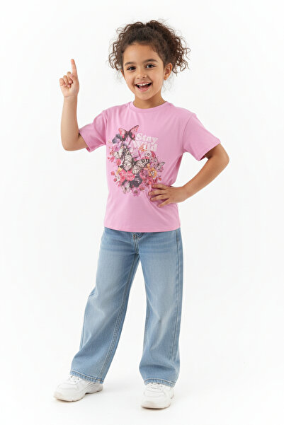 SOULTAN Floral Printed Summer T-Shirt For Girls