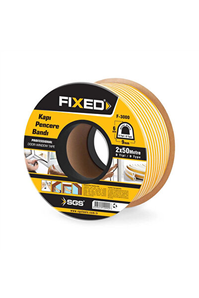 Generic Brand Bandă pentru uși și ferestre (albă) 2*50 Mt