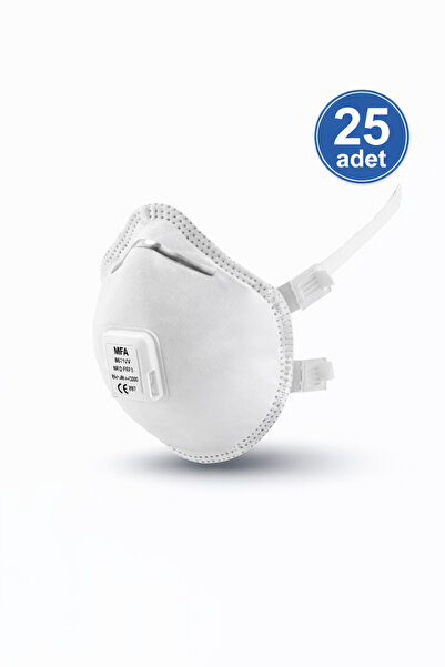 MFA 25 ADET - FFP3 Ventilli İş Güvenliği Maskesi – Yüksek Filtreleme, Rahat N...