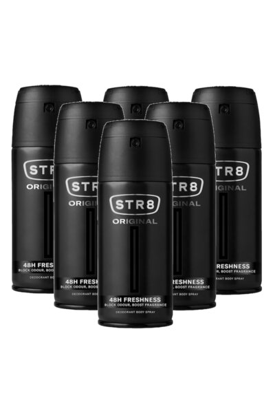 str8 Set 6x Deodorant spray Original pentru bărbați, protecție 48h, 150 ml