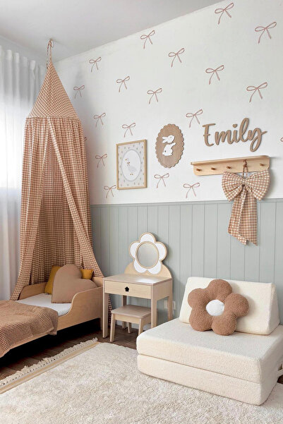 WALLHUMAN Elegant Ribbon Wall Sticker |   Minimal Ribbon Patterned Kids & Bab...