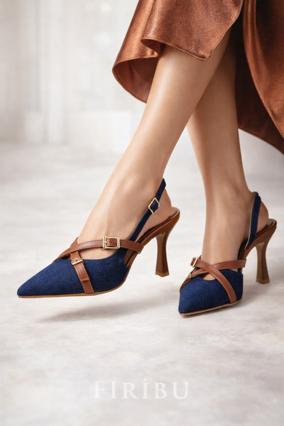 Firibu أحذية نسائية بكعب عالٍ ومقدمة مدببة، أحذية سهرة كلاسيكية أنيقة، أحذية ...