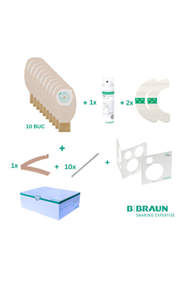 B-Braun Pachet PROXIMA pentru colostomie/ileostomie, cu 10 saci opaci 10–70mm...