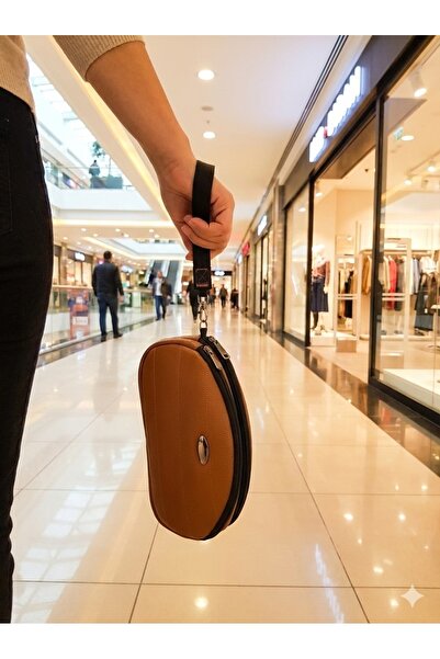 NEWFULL حقيبة مكياج وحقيبة يد بتصميم مزدوج الأقسام - موديل ذو ملمس مميز