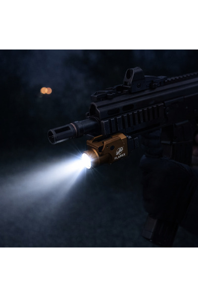 Flarixa كشاف تكتيكي مع ليزر اخضر Flarex /ذهبي