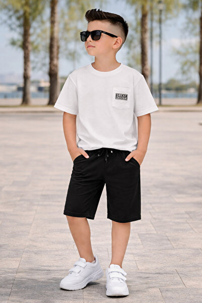 KOKOŞ BEBEK Glasses Included Great Printed Soft Fabric Boys' 3-Piece Set - Ag...