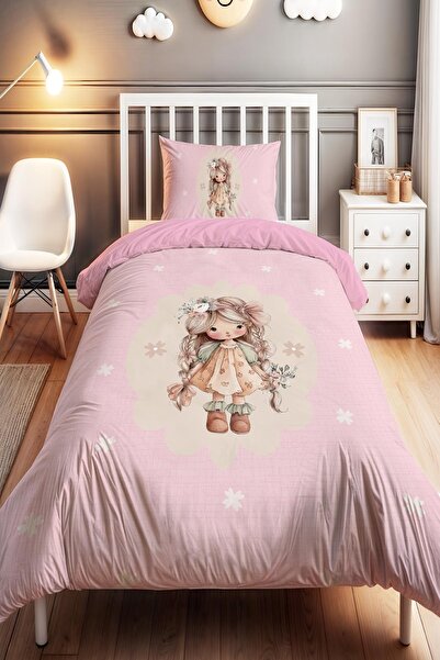 EVPANYA طقم غطاء لحاف للأطفال الرضع منقوش باللون الوردي من Pink Spring Baby