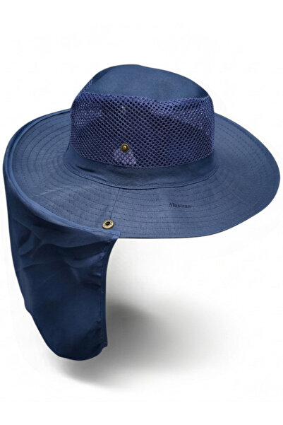 Mustran Summer Sun Hat Uv Protection Mesh Safari Outdoor Fishing Hat with Nec...