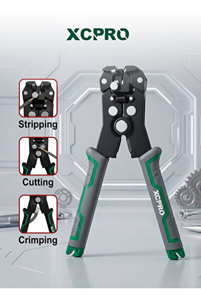 XCPRO Automatic Wire Stripper 155mm 3-in-1 Cutting Crimping Tool