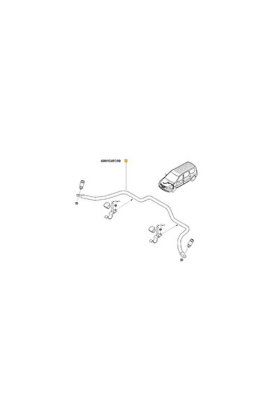 Renault Front Anti-roll Bar 6001549310
