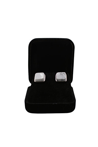 OEM Earrings with Natural White Stone – Elegant Minimalist Model