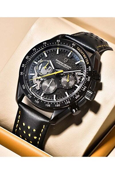 Pagani design Men's Luxury Quartz Watch Skeleton Sport Chronograph AR Sapphir...