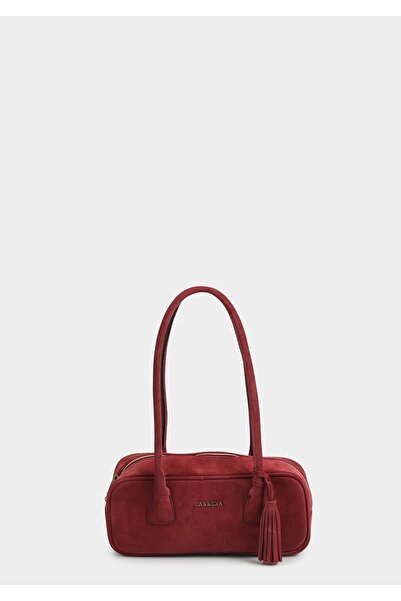 Carrera حقيبة كتف نسائية باللون العنابي