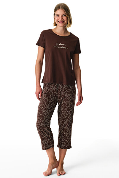 Penti Extraordinaire Pamuklu Kapri Pijama Takımı