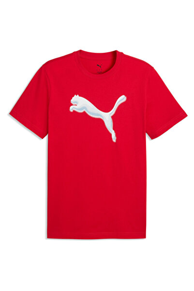 Puma T-shirt Graphic Cat Logo Tee, Red, Men