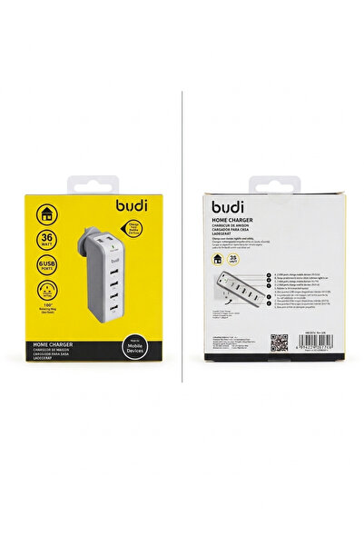 Genrics Sharger Home Charger Budi 6 Port USB 36W / Budi 6 USB Port Home Charger