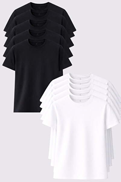 blayn jeans Set de 10 tricouri pentru femei, 100% bumbac, croială normală, de...