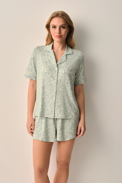 SUWEN Σετ πιτζάμες με πουκάμισο και σορτς Ella