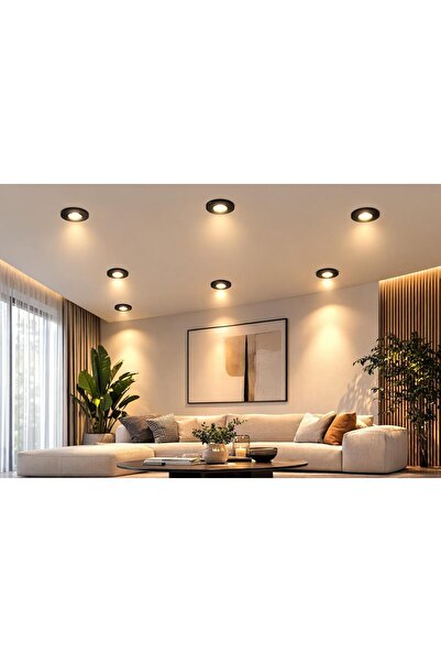 TARAZ AL ADHA إضاءة سقف LED من نوع ENAR COB بقوة 7 واط، عبوة من 10 قطع، هيكل ...