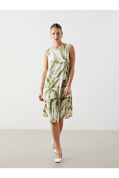 LC Waikiki Crew Neck Floral Women's Dress