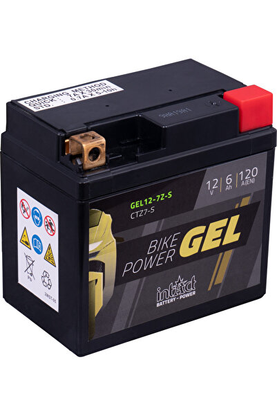 Landport (LP) Motorcycle Battery YTZ7S (CTZ7S) 12V 6Ah GEL Dimensiuni 114x70x104