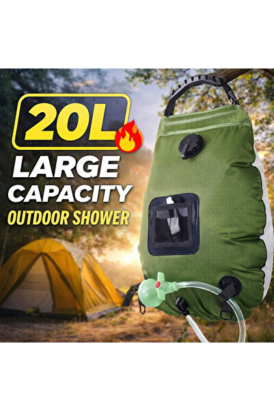 EasyLife Portable Camping Shower Bag with Hose Outdoor Water Storage Shower f...