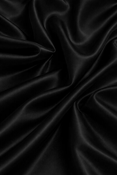 nsmkidslife Μαύρο ματ σατέν ύφασμα, πλάτος 150 εκ.