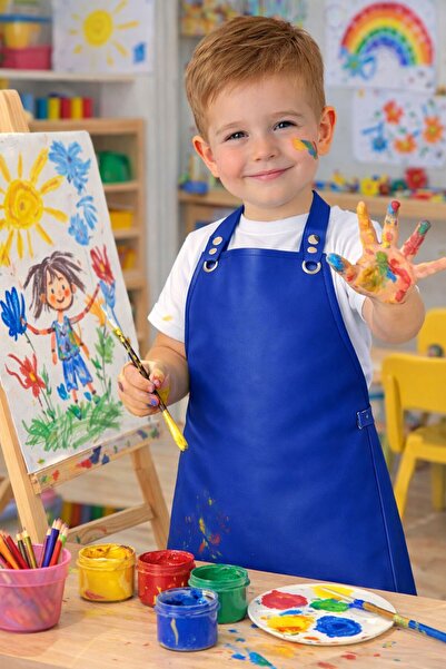 Jaju Baby Водоустойчива детска престилка за рисуване |   Подходящо за възраст...